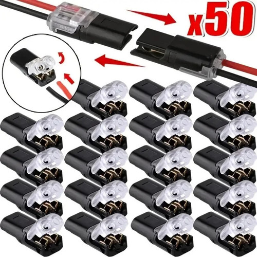 100pcs 2pin plug - plug-in, wire