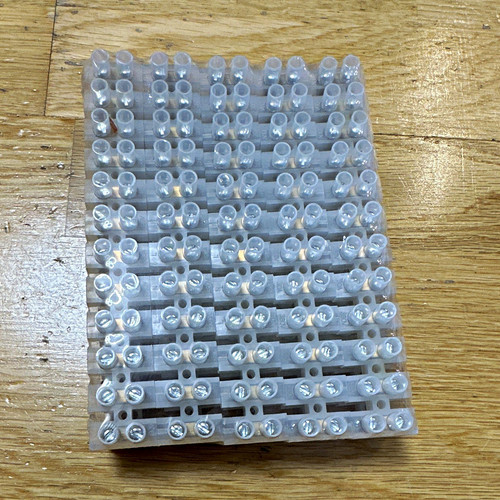 Clear screw terminal block - clear,