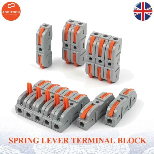 Spring lever terminal block - spring,