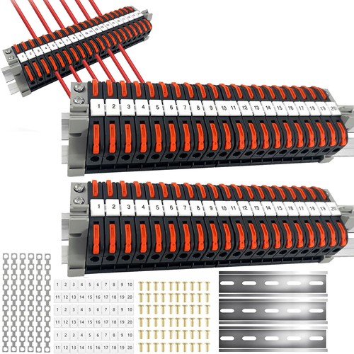 60pcs din rail terminal block - terminal,